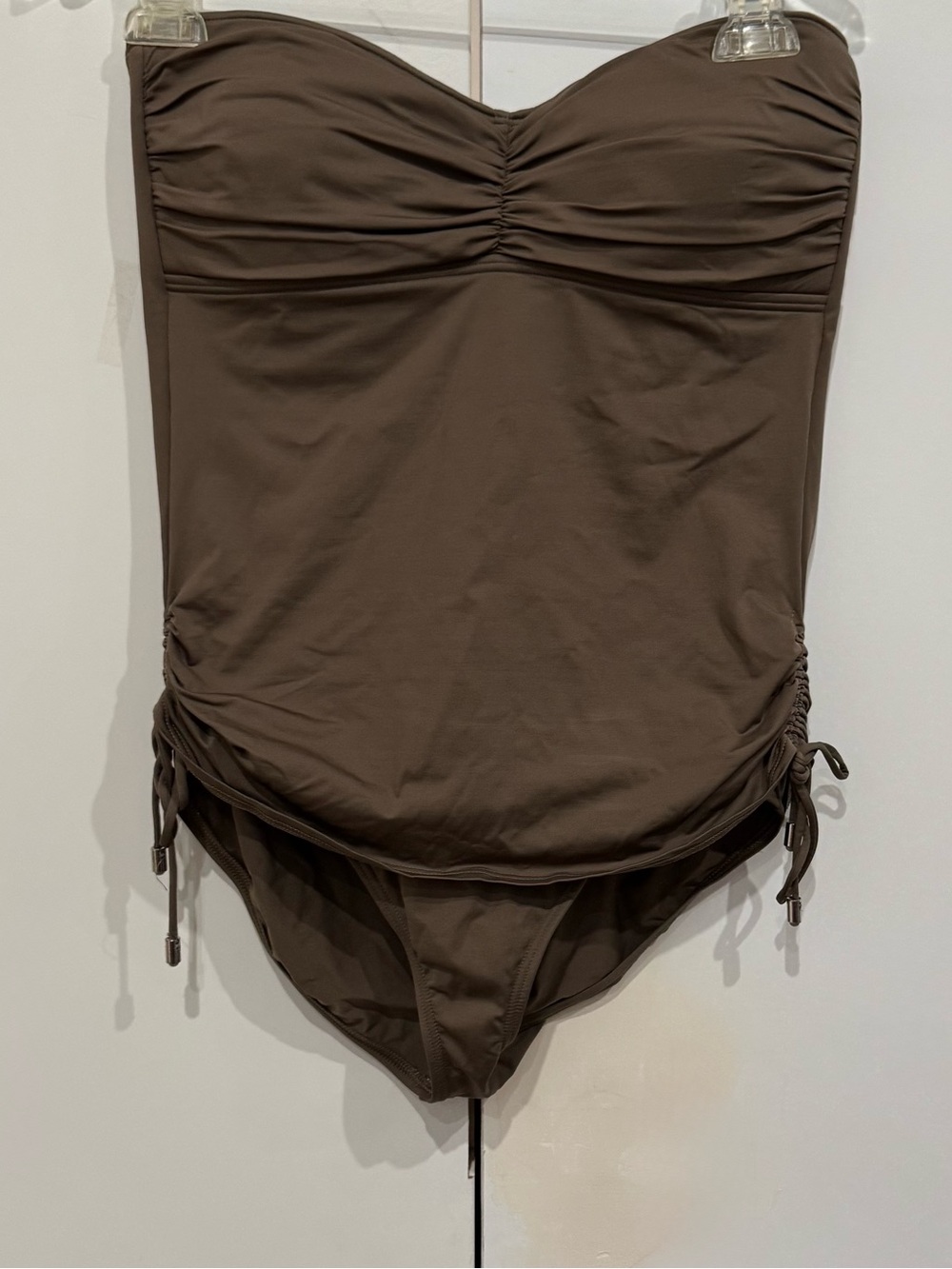 Tommy Bahama Brown Removeable Halter Strap One-Piece Swimsuit size 12